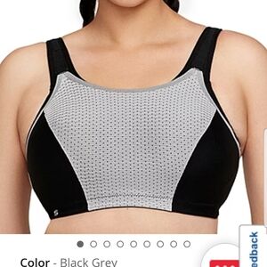 Glamorise Sport Bra 2821 JT. 40G  Dark/Light Grey